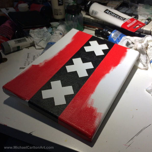 Amsterdam Flag Painting in Progress...